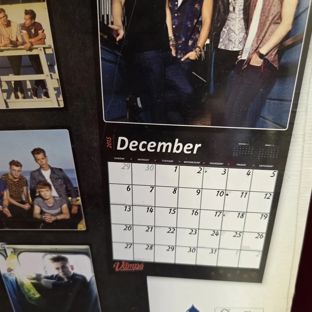 🆕️🎁The Vamps 2015 (2026) Official Calendar🎅